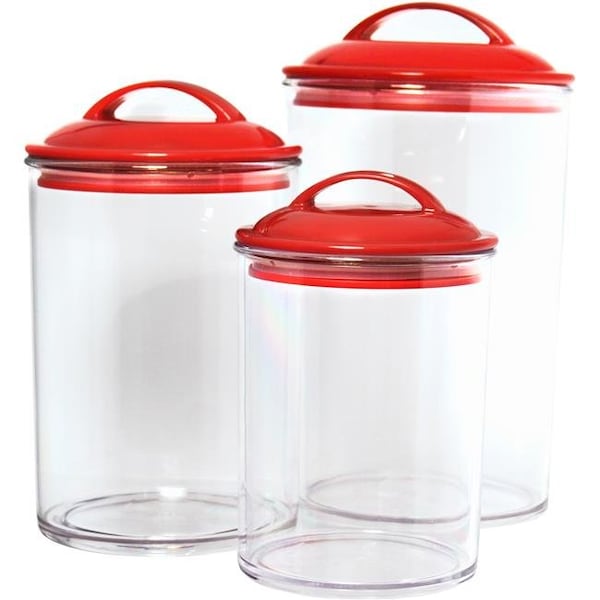 Reston Lloyd Reston Lloyd 11160 6pc Acrylic Canister Set Red 11160 - main